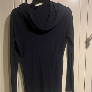 Chic Midnight Blue Long Sleeve Top